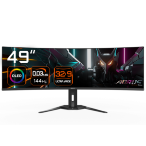 Monitor Consumer GIGABYTE CO49DQ, 49", 5120 x 1440 pixeli, Black, 3 ani Garantie
