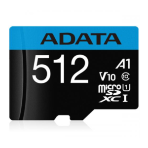 Card de Memorie MicroSDXC Adata 512GB citire 100 MB/s, scriere 25 MB/s, clasa de viteza 10