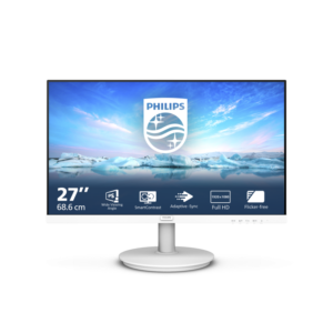 Monitor Consumer Philips 271V8AW/00, 27", 1920 x 1080 pixeli, White, 3 ani Garantie