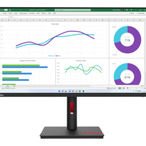 Monitor Commercial Lenovo ThinkVision T32h-30, 31.5", 2560 x 1440 pixeli, Black, 3 ani Garantie