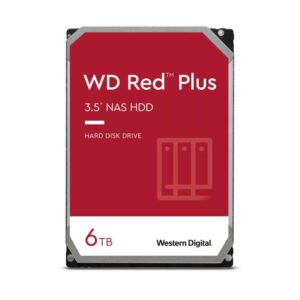 HDD NAS WD Red Plus, 6TB, 5400 RPM, 256MB, SATA III