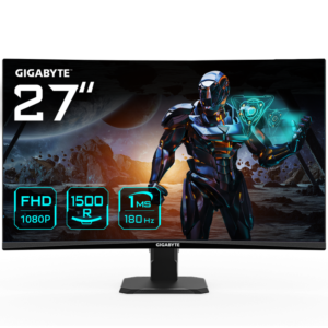 Monitor Gaming Gigabyte GS27FC, 27", 1920 x 1080 pixeli, Black, 3 ani Garantie