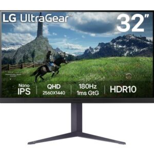 Monitor Consumer LG 32GS85Q-B, 31.5", 2560 x 1440 pixeli, Black, 3 ani Garantie