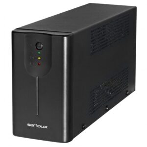 UPS Serioux Line Interactive 1500LI, Led, capacitate 1500VA/900W, 4 prize Schuko , baterie 12 V / 8.0 Ah &times; 2, timp mediu de functionare pe baterii 8 min - 50% sarcina, management USB/RJ45, software inclus