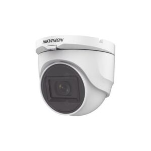 Camera supraveghere Hikvision TURRET DS-2CE76D0T-ITMFS(2.8mm); 2MP; Audio over coaxial cable, microfon audio incorporat; 2 MP CMOS; rezolutie 1920 (H) &times; 1080 (V)@25fps; iluminare: 0.01 Lux@(F1.2, AGC ON), 0 Lux with IR; lentila: 2.8mm, distanta IR: 30metri, Smart IR, horizontal FOV: 106.4&deg;, vertical