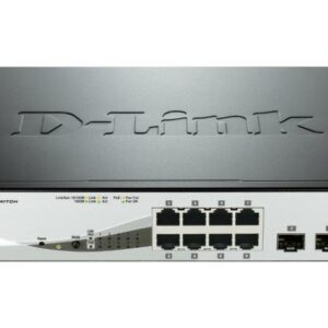 Switch D-Link DGS-1210-08P, 8 port, 10/100/1000 Mbps