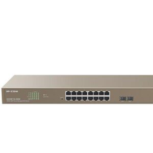 IP-COM 18-Port Gigabit Ethernet managed switch, G3318P-16-250W; Network standard: IEEE 802.3, IEEE 802.3u, IEEE 802.3ab, IEEE 802.3x, IEEE 802.3z, IEEE 802.1p/q/w/d, and IEEE 802.3af/at , Interfata: 16 x 10/100/1000Base-T Ethernet port, 2 x 1000Base-X SFP slot, POE ports 1- 16, 230W total, Switching