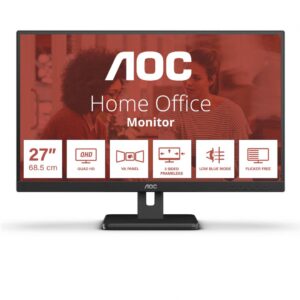 Monitor Consumer AOC Q27E3UMF, 27", 2560 x 1440 pixeli, Black, 3 ani Garantie
