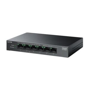 "6-Port 10/100 Mbps Desktop Switch with 4-Port PoE PORT: 4&times; 10/100 Mbps PoE Ports, 2&times; 10/100 Mbps Non-PoE Ports SPEC: 802.3af, 41 W PoE Power, Desktop Steel Case FEATURE: Extend Mode for 250m PoE Transmitting, PoE Auto Recovery, Plug and Play"