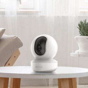 Camera de supraveghere Ezviz TY1 4MP Wi-Fi cu Pan/Tilt 360 grade, IR10m,Detectarea miscarilor,Night Vision,Two-Way Audio,Mod Privacy,Urmarire inteligenta, card microSD pana la 256 GB si stocare in Ezviz CloudPlay, Rotire orizontala 350&deg; si verticala 55&deg;