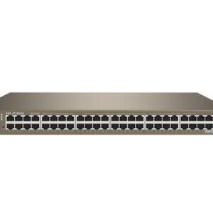 IP-COM 48-Port Gigabit + 2SFP Ethernet managed L2 switch, G3350F; Network standard: IEEE 802.3, IEEE 802.3u, IEEE 802.3ab, IEEE 802.3z, IEEE 802.3x, IEEE 802.1p, IEEE 802.1q, IEEE 802.1w, IEEE 802.1d, IEEE 802.1s, Interfata: 48 x 10/100/1000Base-T Ethernet port, 2 x 1000Base-X SFP slot, Swithing