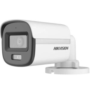 Camera de supraveghere Bullet 3K Hikvision DS-2CE10KF0T-LFS(2.8MM), lentila fixa: 2.8mm, iluminare: 0.001 Lux @(F1.0, AGC ON), 0 Lux cu lumina alba, IR: 20m, lumina alba: 20m, iesire: TVI/AHD/CVI/CVBS, microfon incorporat, alimentare: 12 VDC &plusmn; 25%, max.3.9 W, protectie: IP67, dimensiuni: 161.1 mm &times;