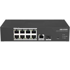 Switch 8 porturi PoE Hikvision DS-3T1310P-SI/HS prezinta 8 &times; 10/100 Mbps PoE port,1 &times; 1 Gbps RJ45 port,1 &times; 1 Gbps fiber optical port, RJ45 ort,full duplex,MDIMDI-X adaptive, IEEE 802.3,IEEE 802.3ab,IEEE 802.3u,IEEE 802.3z,IEEE 802.3x,MAC Address Table 16 K,Capacity 5.6 Gbps,4 Mbits,Long Range Ports