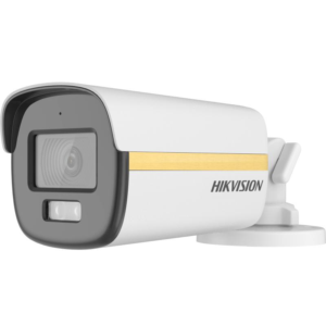 Camera de supraveghere Bullet 2MP ColorVu Dual-light Fixed Hikvision DS-2CE12DF3T-LFS(2.8MM), lentila fixa 2.8mm, iluminare min: 0.0005 Lux @ (F1.0, AGC ON), 0 Lux cu lumina alba, IR 20m, lumina alba 20m, iesire TVI/AHD/CVI/CVBS, microfon incorporat, alimentare: 12 VDC &plusmn; 25%, max. 6.9 W, protectie