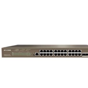 IP-COM switch G5328P-24-410W, 24-Port Gigabit Ethernet managed L3 POE switch,; Standard and Protocol: IEEE802.3,IEEE802.3u,IEEE802.3ab,IEEE802.3ad,IEEE802.3z,IEEE802.3x,IEEE8 02.1p,IEEE802.1q,IEEE802.1w,IEEE802.1d,IEEE802.1s,IEEE802.3af/at, 24 x 10/100/1000 Base-T Ethernet ports (Data/Power), 4 x