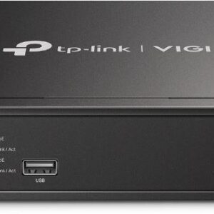 NVR PoE TP-Link VIGI 8 canale 1008H-8MP; 113W, 8 MP,1 SATA Interface, max 10TB(neinclus), H.265+; ONVIF, detecție mișcare, linie, intruziune, persoane, vehicule etc.