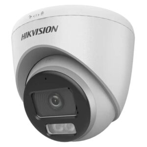 Camera de supraveghere Turret 2MP Hikvision DS-2CE72DF0T-LFS(2.8MM), lentila fixa: 2.8mm, iluminare: 0.001 Lux @ (F1.0, AGC ON), 0 Lux cu lumina alba, IR 40m, lumina alba 40m, iesire TVI/AHD/CVI/CVBS, microfon incorporat, alimentare: 12 VDC &plusmn; 25%, max. 4.2 W, protectie: IP67, dimensiuni: &Oslash;110 mm &times;