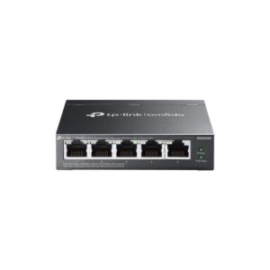 Omada 5-Port Gigabit Easy Managed Switch PORT: 5&times; Gigabit RJ45 Ports SPEC: Desktop Steel Case FEATURE: Integration with Omada SDN Controller, Flow Control, Loopback Detection, Port Isolation, Port Mirroring, LAG, VLAN, IGMP Snooping, QoS, Storm Control