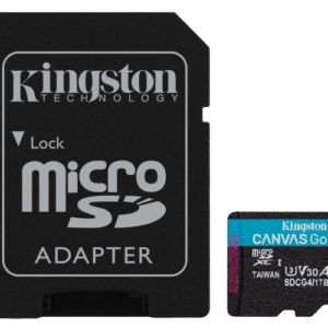 Card de memorie Kingston Canvas Go Plus Micro-SDXC, 1 TB, Clasa 10 + Adaptor
