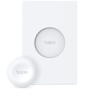 TP-LINK TAPO S200D intrerupator inteligent cu baza(NECESITA HUB TAPO), Standarde și Protocoale: 868Mhz / 922MHz, Cerințe de sistem: iOS 10+, Android 5.0+, 86 &times; 86 &times; 23.7 mm, alimentare: Baterie CR2032.