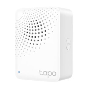 TP-Link Wireless Smart Hub Tapo H100, 2.4GHz Wi-Fi, Protocol: 868 / 922 MHz, dimensiuni: 72 x 62.5 x 51 mm, difuzor incorporat.