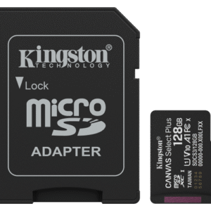 Card de memorie Kingston Canvas Select Plus Gen3 Micro-SDXC, 128 GB, Class 10 + Adaptor