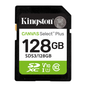 Card de memorie Kingston Canvas Select Plus Gen3 SDXC, 128 GB, Class 10