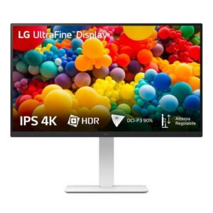 Monitor Consumer LG 27US550-W, 27", 3840 x 2160 pixeli, White, 3 ani Garantie