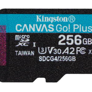 Card de memorie Kingston Canvas Go! Plus Micro-SDXC, 256 GB, Clasa 10 + Adaptor