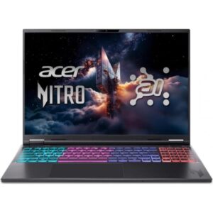 Laptop Gaming Acer Nitro 16S AI AN16S-61-R4UF, 16 inches (40.64 cm), Acer ComfyView&trade; WQXGA 180Hz IPS Display with 100% sRGB (matt), 2.560 x 1.600, 16:10, AMD Ryzen&trade; AI 9 365, 2 GHz base clock (up to 5 GHz max. boost clock), 24 MB, 10/20, AMD Ryzen&trade; AI (Up to 50 TOPS), video NVIDIA&reg; GeForce RTX&trade;