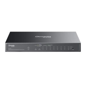 Tp Link Omada ES210GP 10-Port Gigabit Easy Managed Switch cu 8-Port PoE+,  8&times; 10/100/1000 Mbps PoE+ RJ45 Ports (support 802.3af PoE and 802.3at PoE+), 1&times; 10/100/1000 Mbps RJ45 Port, 1&times; Gigabit SFP/RJ45 Combo Port, capacitate switch 20 Gbps, negru