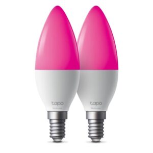 Smart Light Bulb, Multicolor SPEC: B38 bulb, E14 base, 220~240 V, 50/60 Hz, 8.6W, 16 Million Colors, 2500K-6500K, Brightness: 470 lm(Default 2700K), 40W Equivalent, Beam angle 260&deg;, Lifetime Up to 25,000hrs, ERP:F, 2.4 GHz Wi-Fi, Bluetooth (Can be control via Bluetooth locally) FEATURE: Multicolor