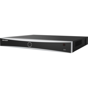 NVR Hikvision 16 canale AcuSeek DS-7616NXI-I2/VPRO; Enable AI by NVR: 20-ch@1080p (30 fps) / Disable AI by NVR: 32-ch@1080p (30 fps), H.265 +/H.265/H.264+/H.264, iesiri: HDMI/VGA, 2x SATA max 20TB pe HDD, AI by NVR: Facial recognition, AI by Camera: Facial recognition, perimeter protection, video