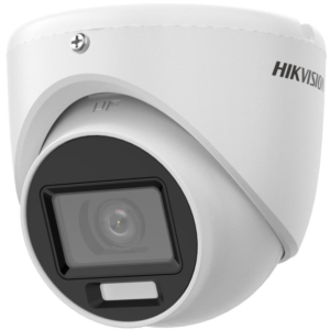 Camera de supraveghere Turret 4K Hikvision DS-2CE76U0T-LMF(2.8MM), lentila fixa 2.8mm, iluminare min: 0.01 Lux @ (F1.6, AGC ON), 0 Lux cu lumina alba: 20m, IR 30m, iesire TVI/AHD/CVI/CVBS, alimentare: 12 VDC &plusmn; 25%, 0.38 A, max. 4.6 W, protectie: IP67, dimensiuni: 80 mm &times; &Oslash;85.1 mm, greutate: 310g
