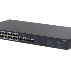 Dahua PoE Cloud Managed Desktop Layer 2 Switch, 26 Ports, 24x100M RJ-45 (PoE max 135W), 2xGbit RJ-45 (Combo), 2xGbit SFP (Combo)