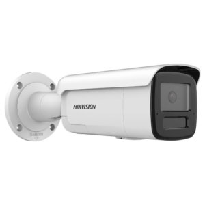 Camera de supraveghere IP Bullet 8MP Hikvision DS-2CD2T86G2H- IS2U/SL(2.8MM), lentila fixa 2.8mm, iluminare min: Color: 0.0008 Lux @ (F1.0, AGC ON),B/W: 0 Lux cu IR 60m, 2x microfon incorporat, difuzor incorporat, interfata audio: 1/1, alarma: 1/1, slot card de memorie: microSD/microSDHC/microSDXC