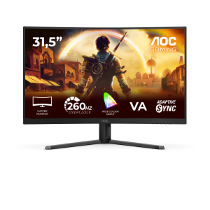Monitor Gaming AOC C32G42ZE, 31.5", 1920 x 1080 pixeli, Black, Red, 3 ani Garantie