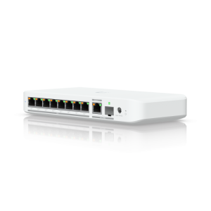 Ubiquiti USW-Flex-2.5G-8 POE , capacitate switch 60 Gbps, interfata (8) 2.5/1 GbE RJ45 ports, (1) 10G SFP+ or 10/5/2.5/1 GbE combination port, dimensiuni 212.9 x 99.4 x 33.5 mm