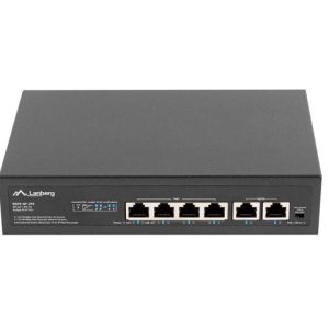 Switch  4x 100 Mb PoE+ / 2x 100 Mb, fara management, rack 10"/19", Fast Ethernet, 60W