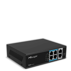 "Switch Milesight MS-S0208-GL; Porturi:8&times;100Mbps PoE ports (RJ45) +2&times;1000Mbps unlink ports; Maxim 30 W per port, Buget 120 W; Performanta: Switching capacity 11.8Gbps, Forwarding 4.17Mpps Alimentare: AC 100~240V, 50-60Hz, 2.2A; Dimensiuni: 195mm x 130mm x 40mm; Greutate: 0.7Kg."