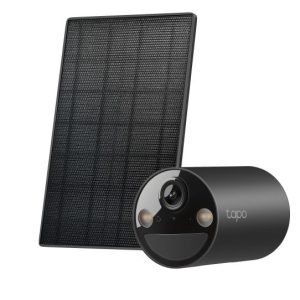 Solar-Powered Security Camera Kit 1 &times; Tapo C411, 1 &times; Tapo A201 SPEC:1080p (1920*1080), 2.4 GHz, Solar panel (5.2V, 2.5W) FEATURE: Non-Stop Power, Flexible Solar Installation, Smart Detection and Notifications (motion, people), Color Night Vision, Sound and Light Alarm, Remote Control, Two-Way Audio