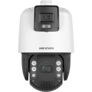 Camera de supraveghere IP Speed Dome 4MP Hikvision DS-2SE7C432MW- AEB(14F1)(P3), lentila fixa bullet: 4mm, lentila varifocala PTZ: 5.9 to 188.8 mm, 32 &times; optical,  [Bullet channel]: 0.0005 Lux @ (F1.0, AGC ON), 0 Lux cu lumina alba: 30m; [PTZ channel]: Color: 0.005 Lux @ (F1.5, AGC ON), B/W: 0.001