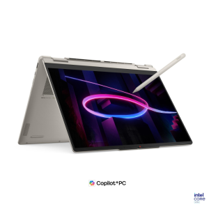 Laptop Lenovo Yoga 7 2-in-1 14IPH11, 14" WUXGA (1920x1200) OLED 400nits Glossy / Anti-fingerprint, 100% DCI-P3, 100% sRGB, 60Hz, Dolby Vision&reg;, T&Uuml;V Low Blue Light, Glass, Touch, Intel Core&trade; Ultra 5 322, 6C (2P + 4LPE) / 6T, Max Turbo up to 4.4GHz, 12MB Intel&reg; Smart Cache; Copilot+ PC; Up to 46 TOPS