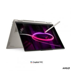 Laptop Lenovo Yoga 7 2-in-1 16AGP11, 16" WUXGA (1920x1200) OLED 300nits Glossy / Anti-fingerprint, 100% DCI-P3, 100% sRGB, 60Hz, Dolby Vision&reg;, T&Uuml;V Low Blue Light, Glass, Touch, AMD Ryzen&trade; AI 7 445 (6C / 12T, 2.0 / 4.6GHz, 6MB L2 / 8MB L3), video Integrated AMD Radeon&trade; 840M Graphics, RAM 1x 24GB