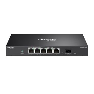 Omada 5-Port 2.5GBASE-T and 1-Port 10GE SFP+ Easy Managed Switch with 4- Port PoE++ PORT: 4&times; 2.5G PoE++ Ports, 1&times; 2.5G Non-PoE RJ45 Port, 1&times; 10G SFP+ Slot SPEC: 802.3af/at/bt type3/bt type4, 120 W PoE Power, Desktop Steel Case and Fanless FEATURE: Centralized Management by Omada SDN Controller