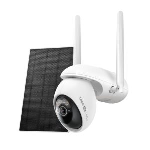 Solar-Powered Pan/Tilt Wi-Fi/4G LTE Security Camera Kit TP Link, 1/2.7" Progressive Scan CMOS Starlight Sensor, 2&times; 850 nm IR LEDs (33 ft / 10 m) Full-Color Night Vision, Pan Mechanical Range: 326&deg; (360&deg; Pan Coverage) Tilt Mechanical Range: 53&deg; (98&deg; Tilt Coverage), rezolutie maxima 4K 8MP (3848x 2168