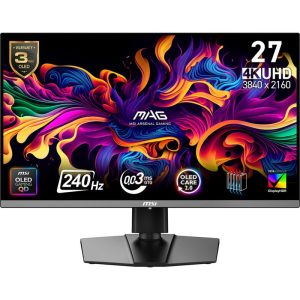 Monitor Consumer MSI MAG 272UP QD-OLED X24, 26.5", 3840 x 2160 pixeli, Black, 2 ani Garantie