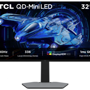 Monitor Gaming TCL 32G64, 31.5", 2560 x 1440 pixeli, Grey, 2 ani Garantie