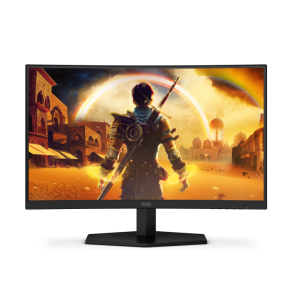 Monitor Gaming AOC C24G42FE, 24", 1920 x 1080 pixeli, Black, Red, 3 ani Garantie